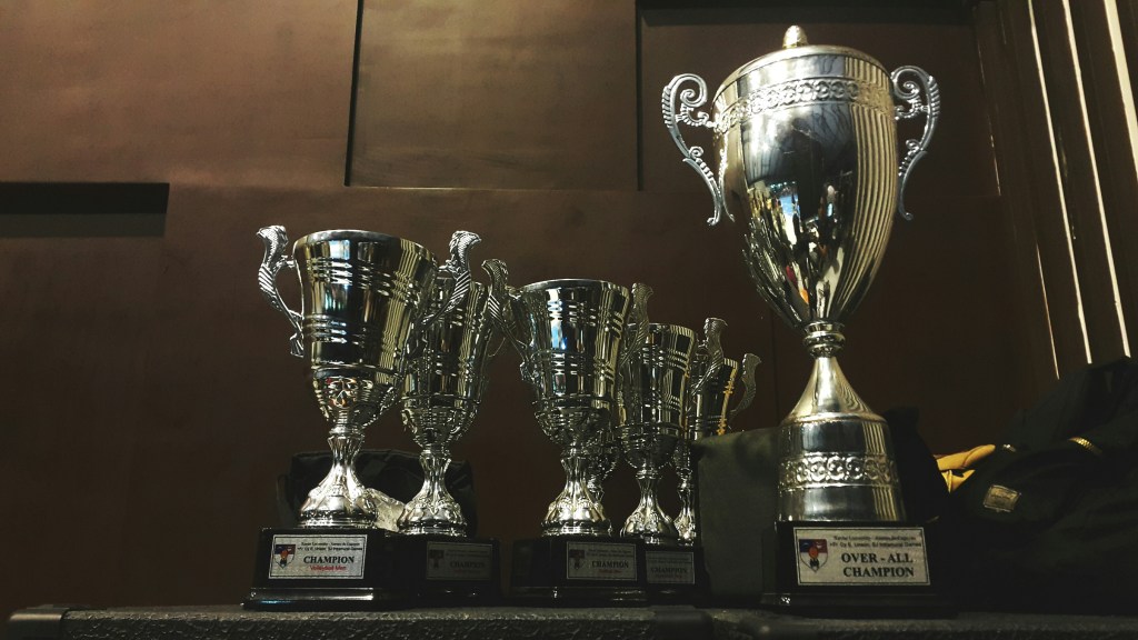 trophies, awards, ariel, unsplash